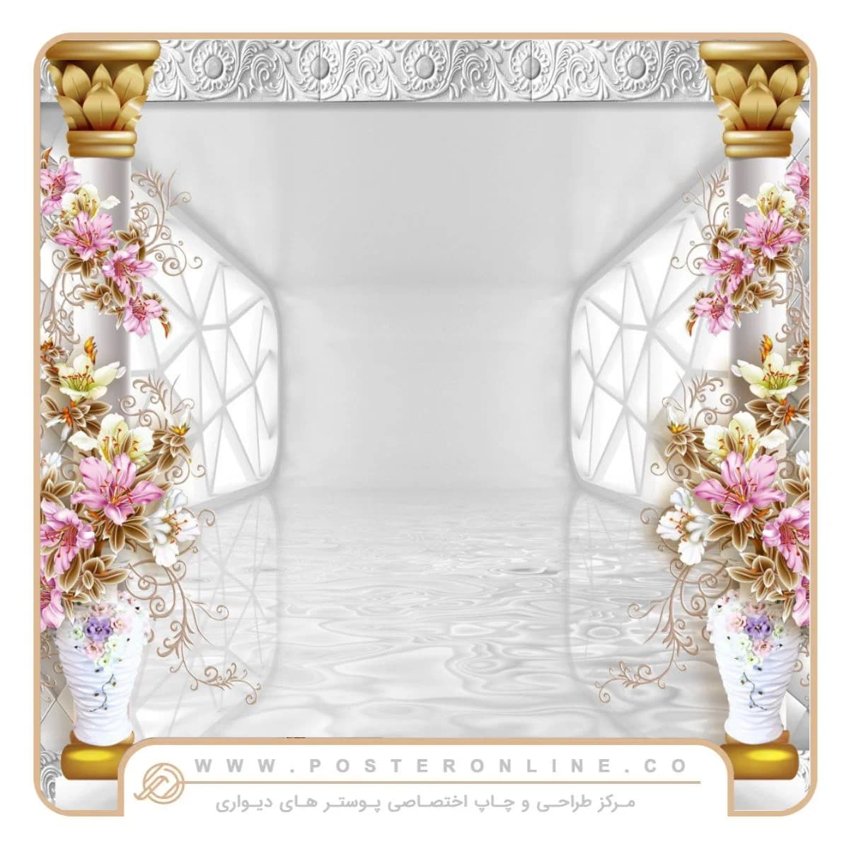 پوستر دیواری سه بعدی مدرن کد ht-10039 — تصویر ۲