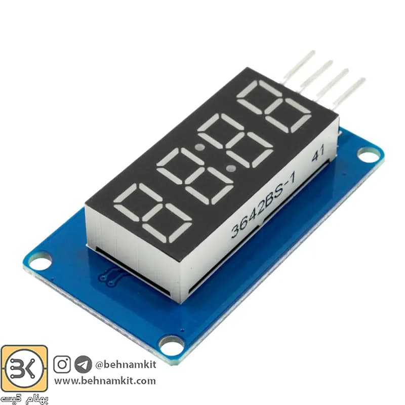 ماژول سون سگمنت 4 رقمی با درایور TM1637 — تصویر ۷