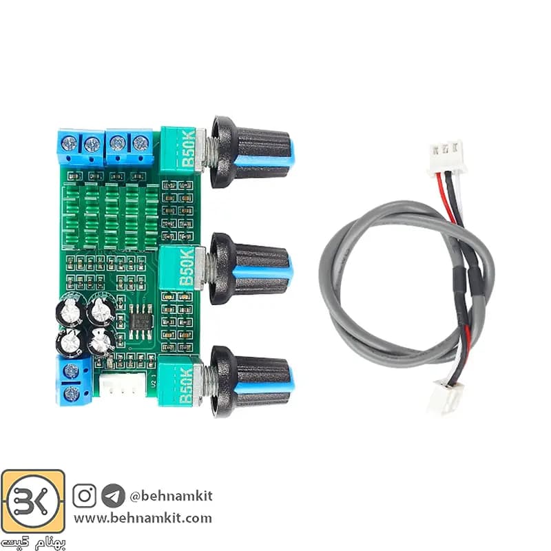 ماژول آمپلی فایر دیجیتال 80 وات دو کانال مدل XH-M567 با تراشه TPA3116D2 — تصویر ۱۲
