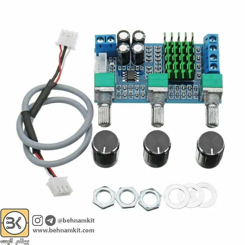 ماژول آمپلی فایر دیجیتال 80 وات دو کانال مدل XH-M567 با تراشه TPA3116D2 — تصویر ۹