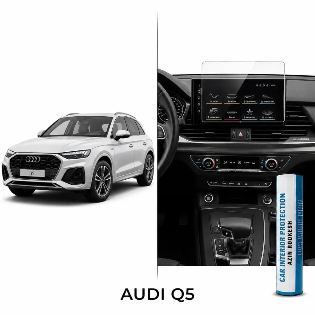 محافظ مانیتور و کنسول نانو مناسب برای AUDI Q5 — تصویر ۲