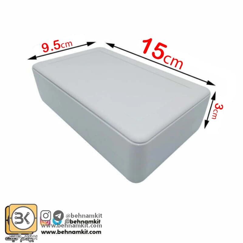 جعبه سه تكه مشکی s: 15 × 9.5 x 3 Cm — تصویر ۳