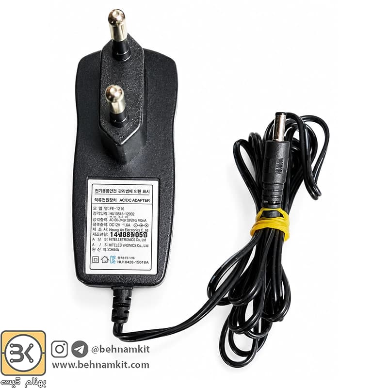 آداپتور سوئیچینگ DC 12V 1.6A — تصویر ۳