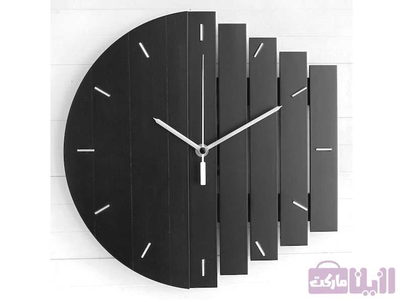 ساعت چوبی مشکی کد ۷۰۱۱