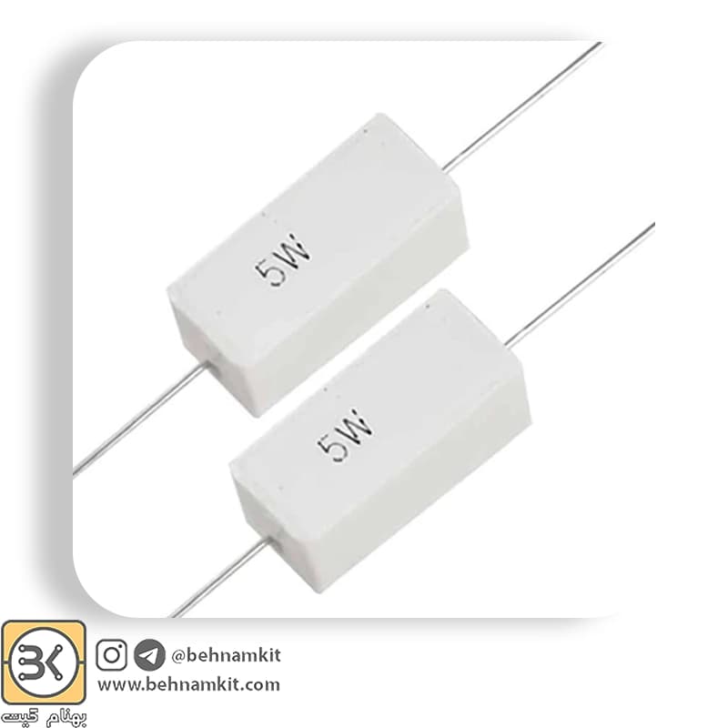 مقاومت آجری 6.8 اهم 5W