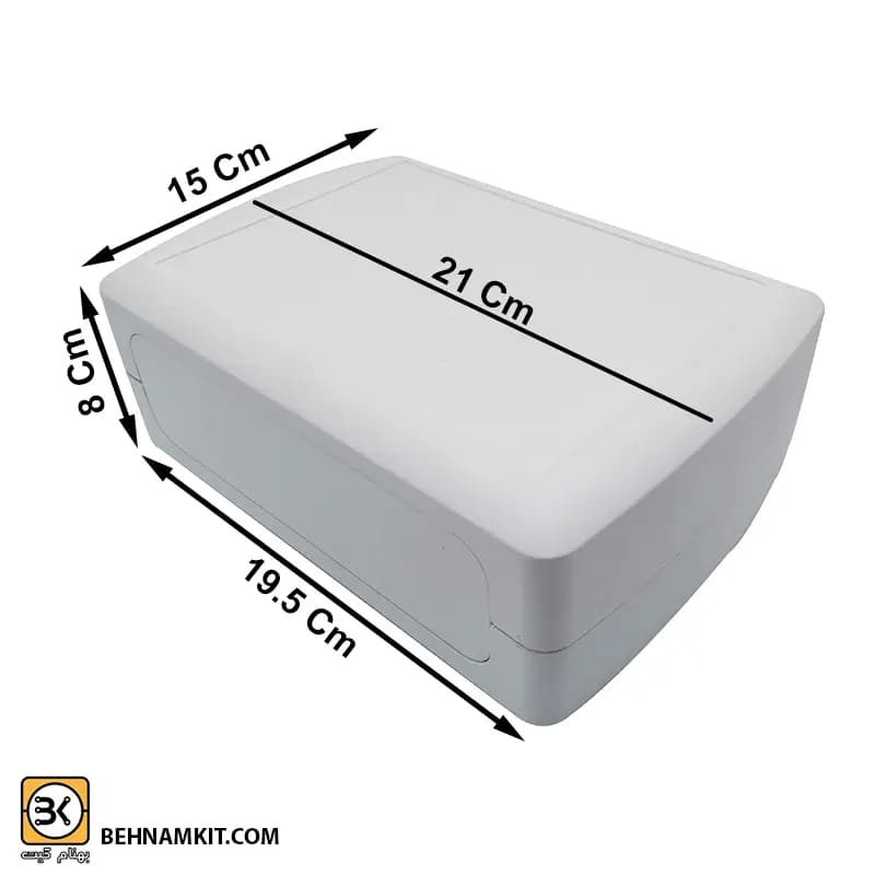 جعبه چهارتکه 15 × 21 ارتفاع 7 مشکی (کد 59)