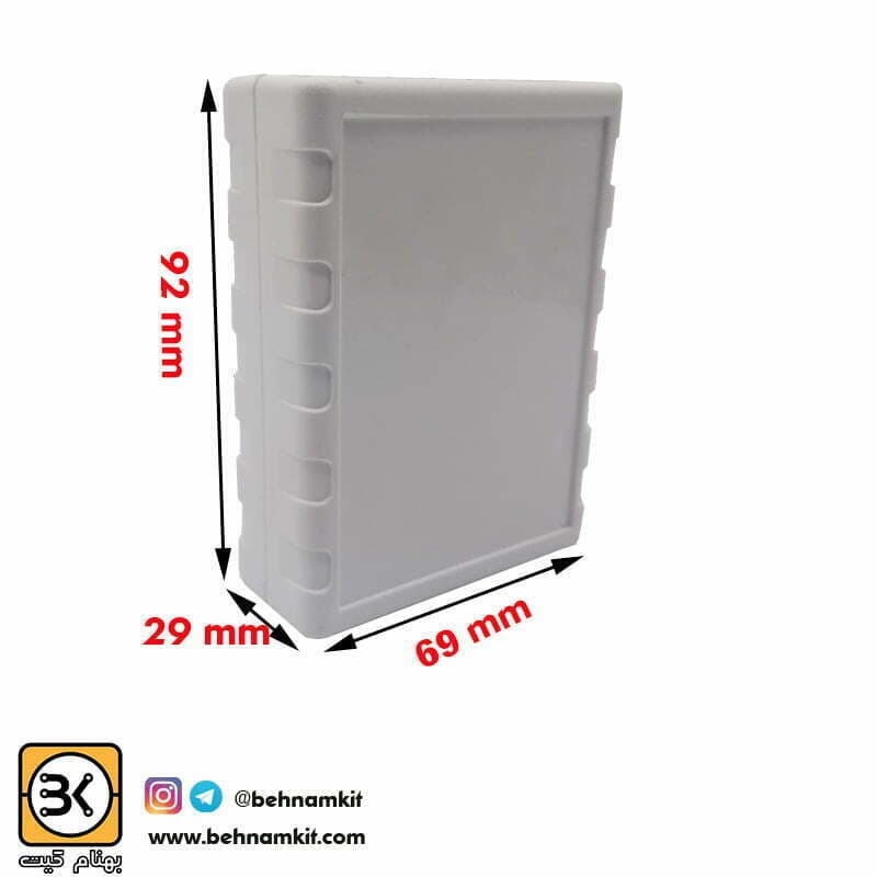 جعبه چهارتکه 6.8 × 9 ارتفاع 2.8 مشکی — تصویر ۲