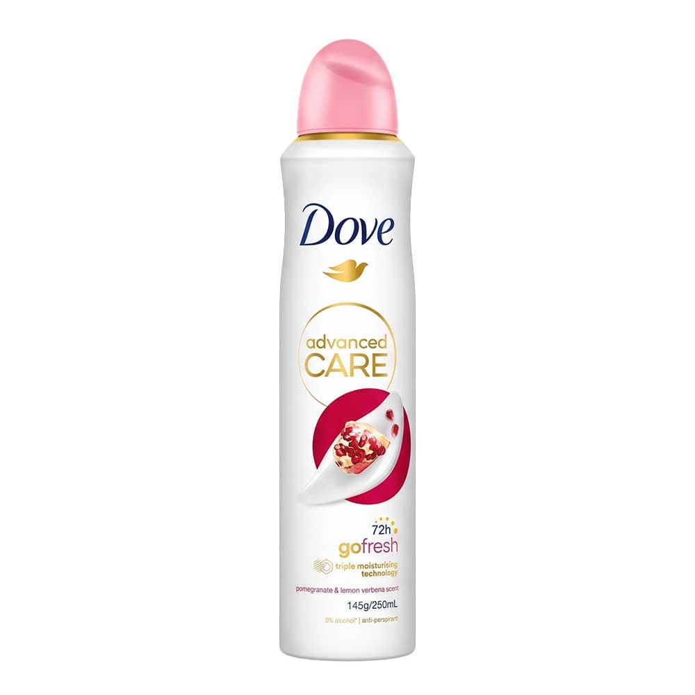 اسپری ضد تعریق زنانه داو مدل Dove Advanced Care Go Fresh با رایحه انار حجم 250 میلی‌لیتر