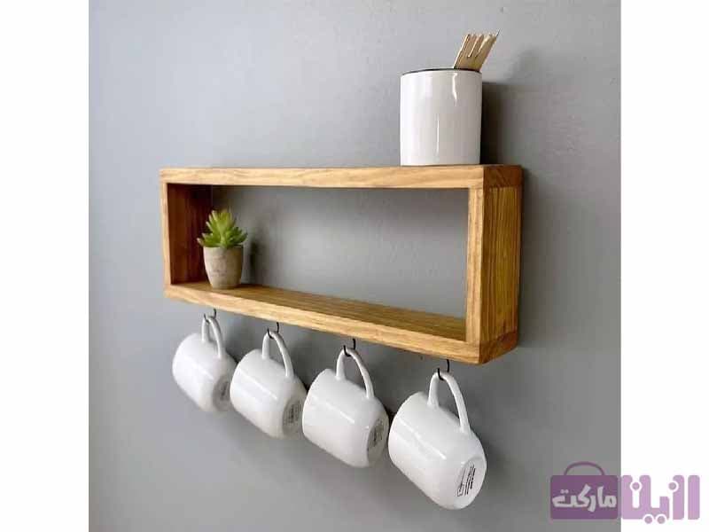 شلف آویز چوبی — تصویر ۶