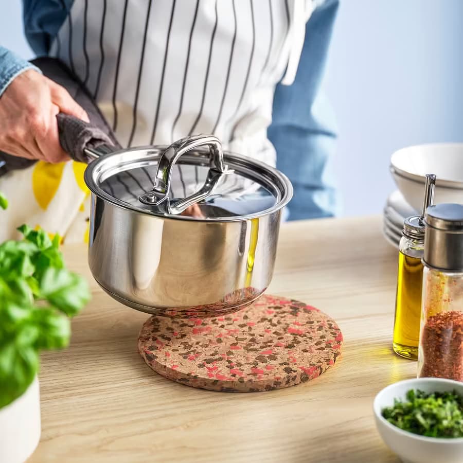 زیر قابلمه ای چوب پنبه ایکیا مدل HEAT