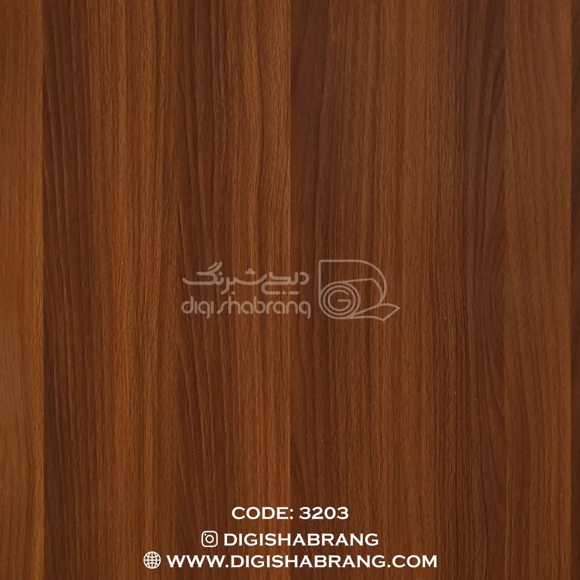 برچسب طرح چوب هایگلاس کد 3203 - دیجی شبرنگ