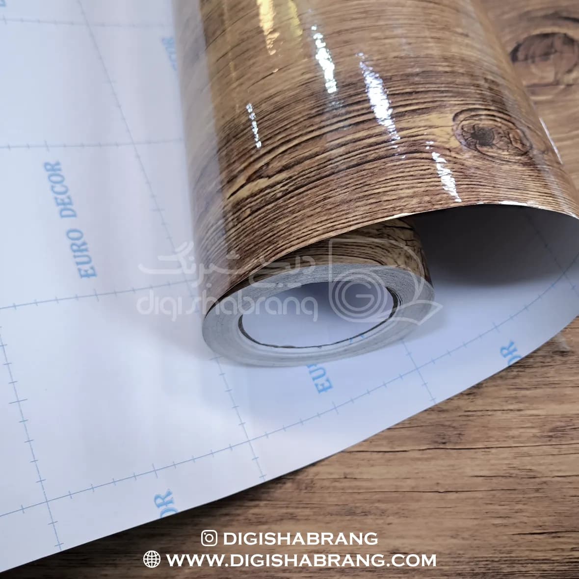 برچسب طرح چوب کد 3207 - دیجی شبرنگ — تصویر ۲