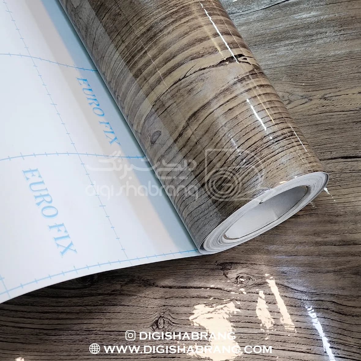 برچسب طرح چوب کد 3208 - دیجی شبرنگ — تصویر ۲
