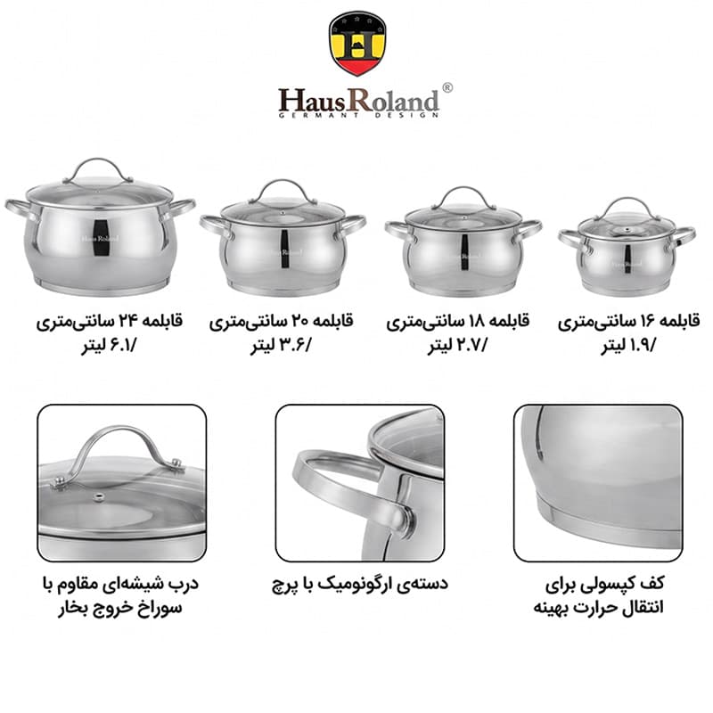 سرویس قابلمه هاوس رولند HR114-2 — تصویر ۲