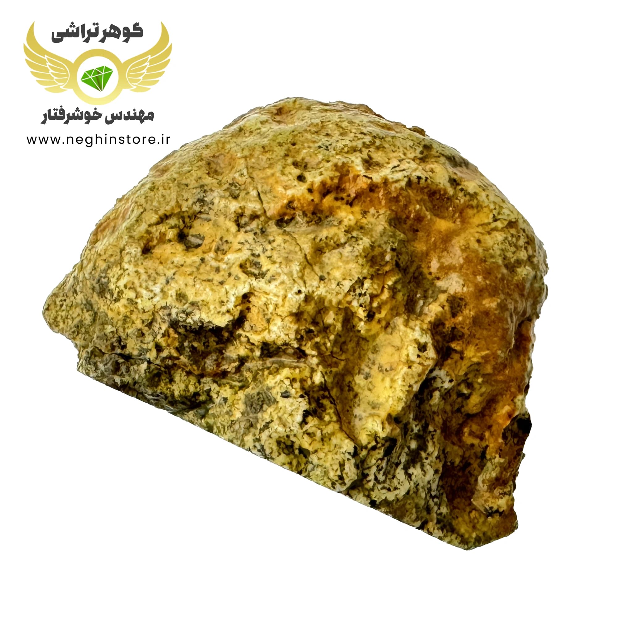 راف عقیق روشن با حاشیه گل های شجر سفید و سبز و رگه ‌های سلیمانی خالص – کد 1060