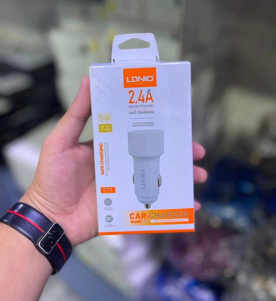 شارژر فندکی اتومبیل LDNIO مدل C111 — تصویر ۲