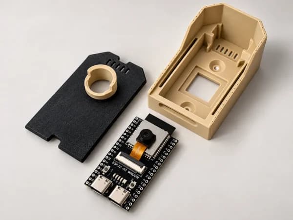 محفظه فشرده ESP32-S3 WROOM CAM | خدمات چاپ سه بعدی سفارشی — تصویر ۷