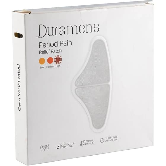پچ تسکین درد قاعدگی دورامنس مدل 3H (بسته ۳ عددی) – DURAMENS — تصویر ۸