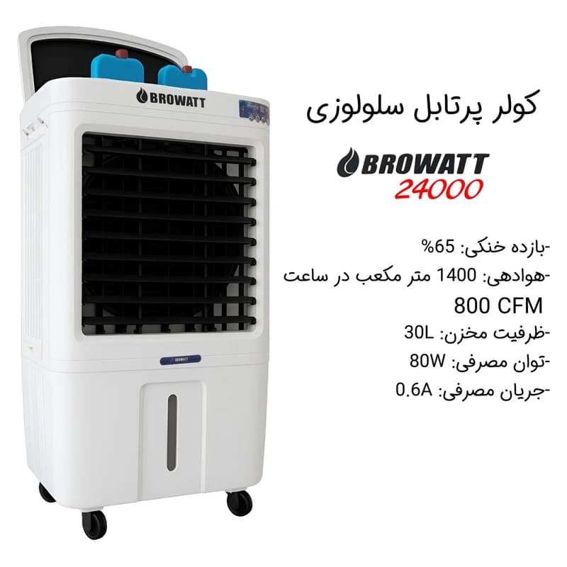 کولر پرتابل بروات مدل P-BR24000 — تصویر ۵