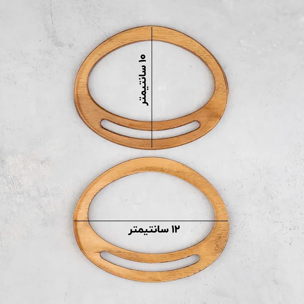 دسته چوبی کیف 12 سانتیمتر کد 10 — تصویر ۴