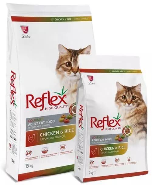 غذای خشک گربه بالغ رفلکس مدل مولتی کالر Multicolor وزن 15 کیلوگرم — تصویر ۲