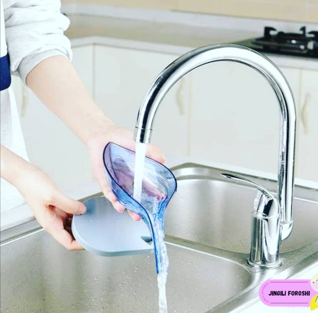 هولدر صابون و اسکاچ طرح برگ در رنگ های مختلف — تصویر ۱۱