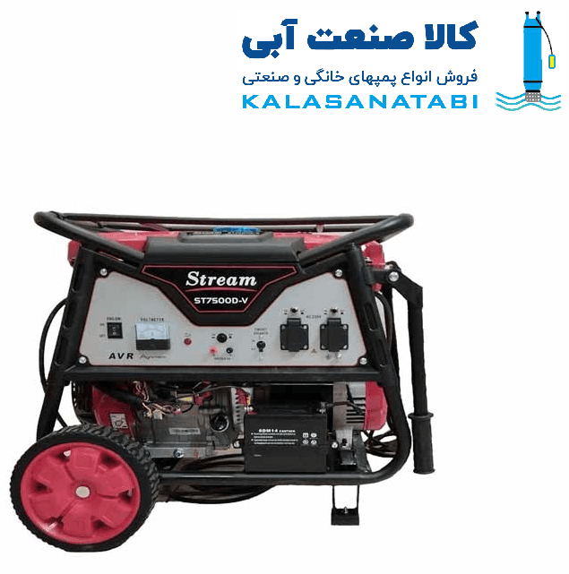 موتور برق استریم با توان 6.5 کیلووات بنزینی مدل ST7500D-V — تصویر ۲