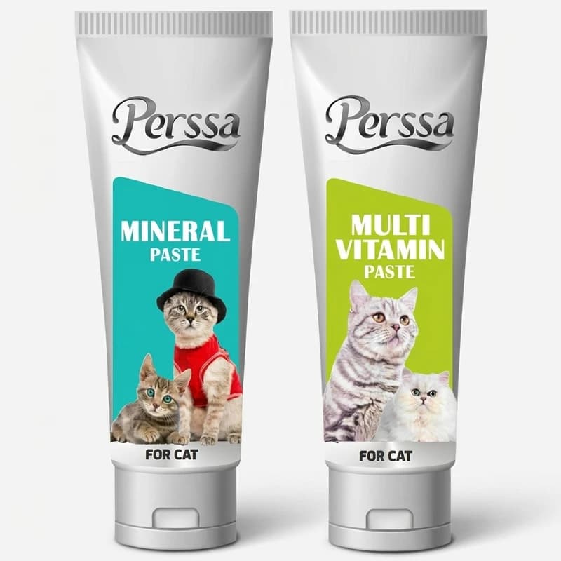 خمیر مولتی ویتامین و مینرال گربه پرسا مدل Paste بسته 2 عددی — تصویر ۲