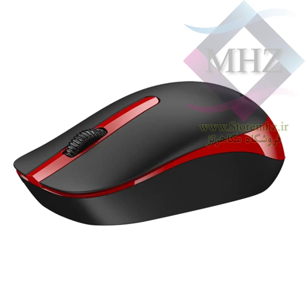 ماوس بی‌سیم جنیوس مدل NX-7007 – رنگ قرمز مشکی