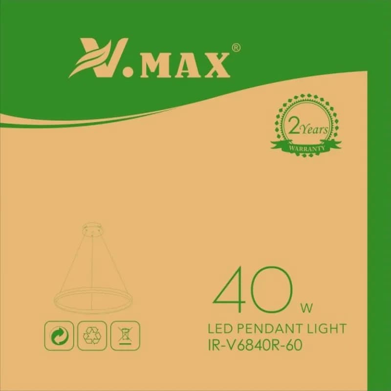 لوستر مدرن ویمکس سه حالته 40 وات IR-V6840R-60 — تصویر ۲