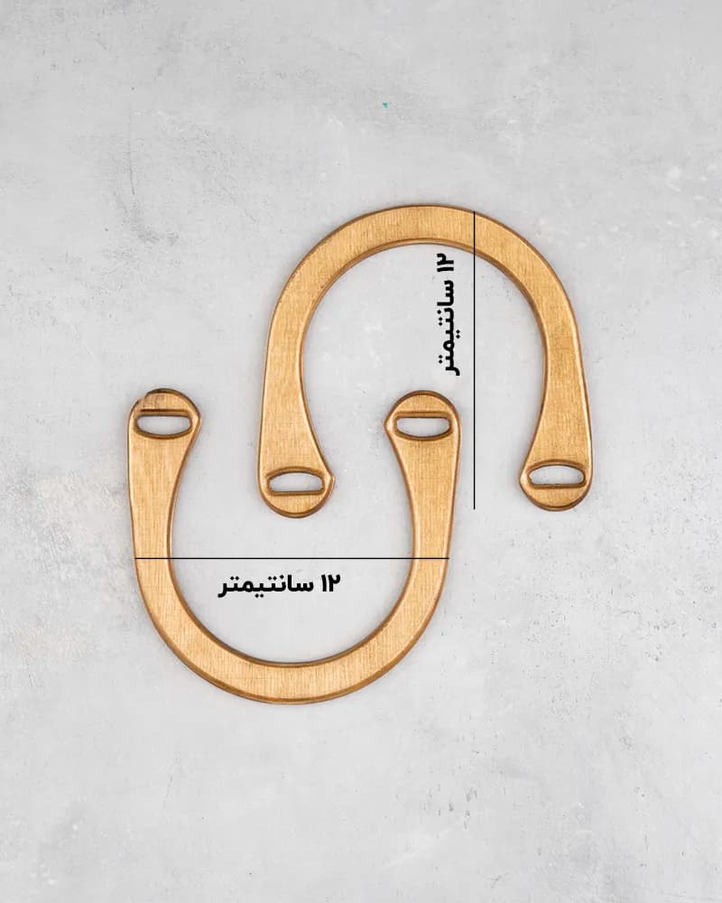دسته چوبی کیف 12 سانتیمتر کد ۱۲ — تصویر ۵
