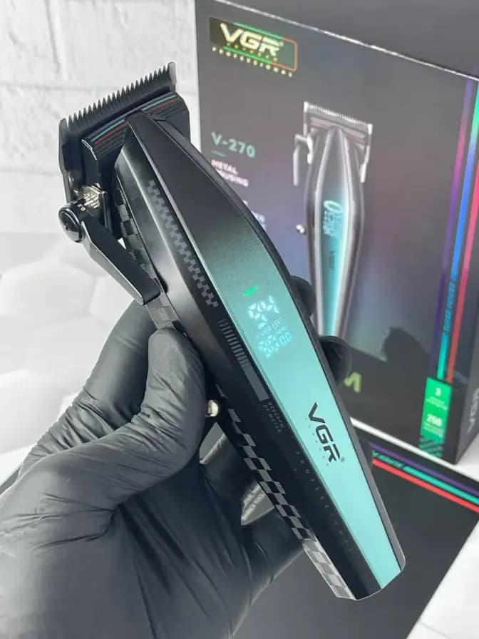 ماشین اصلاح حجم زن وی جی ار مدل VGR V-270 اصل اورجینال رنگ زرد آبی موجود — تصویر ۶