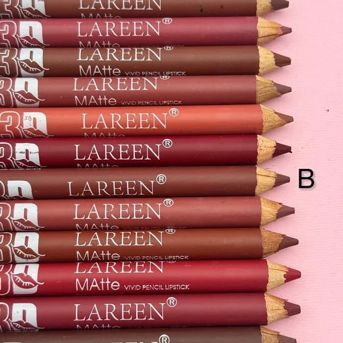 رژلب مدادی پک 12 عددی اورجینال Lareen سری B — تصویر ۷