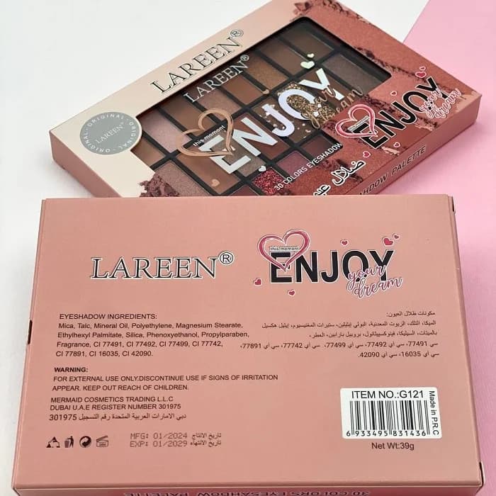 پالت سایه 30 رنگ بزرگ اورجینال Lareen G121 — تصویر ۶