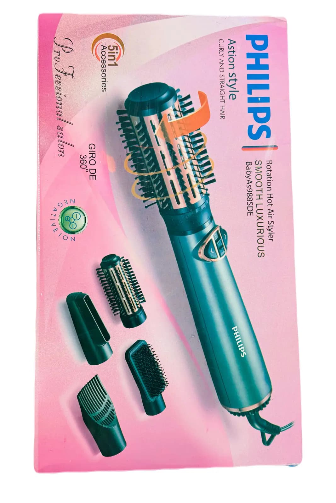 سشوار چرخشی حرفه ای/اورجینال فیلیپس 5پنج کاره مدلBabyAs988SDE (اصل) — تصویر ۱۰