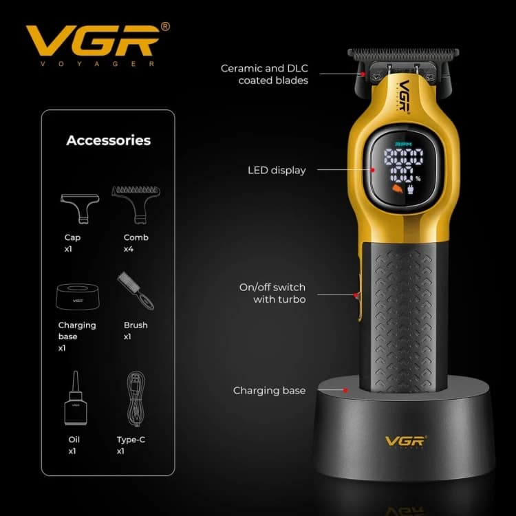 خط زن وی جی آر مدل V-886T حرفه ای — تصویر ۲