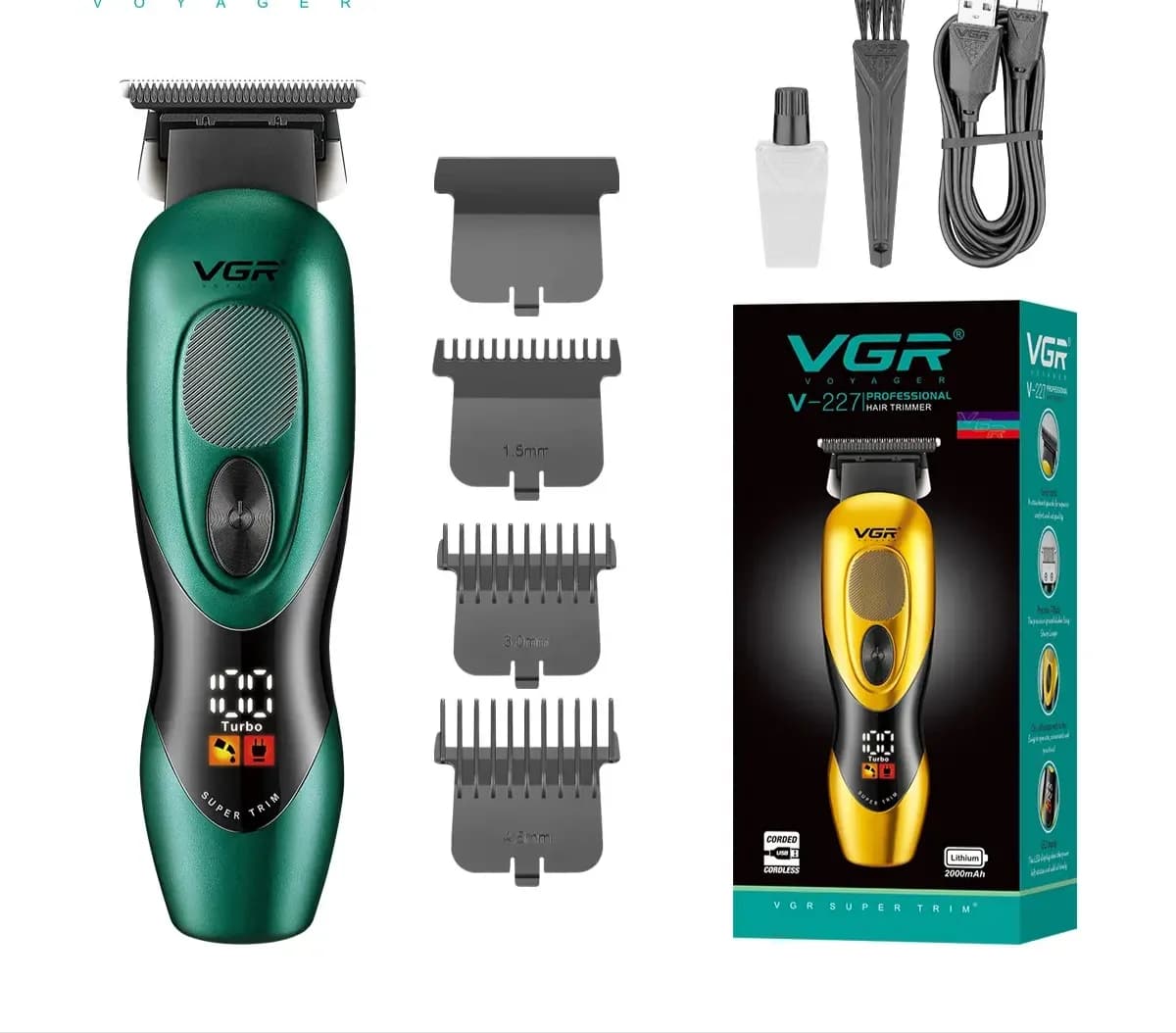 خط زن وی جی آر مدل V-227 دیجیتالی قوی — تصویر ۴
