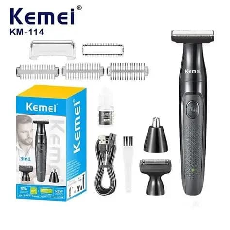 بادی گرومر سه کاره موی بدن و صورت کیمی مدل KM-114