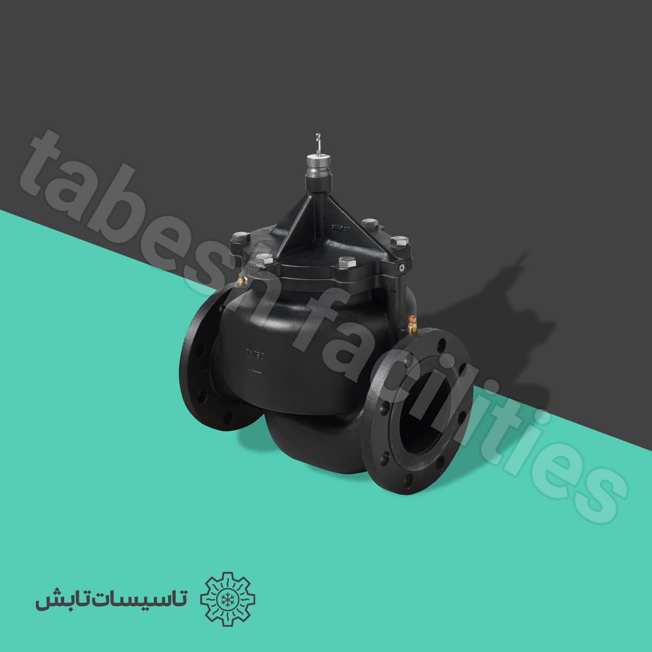 شیر دو راهه PICV فلنجی ۸ اینچ زیمنس مدل Siemens VPF43.200F280