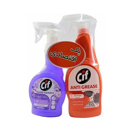 پک اسپری شیشه پاکن گل های بهاری 500+ اسپری پاک کننده آشپزخانه اسنشیال 750 سیف — تصویر ۲