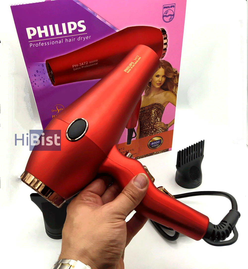 سشوار حرفه ای فیلیپس مدل PH-3472 — تصویر ۴