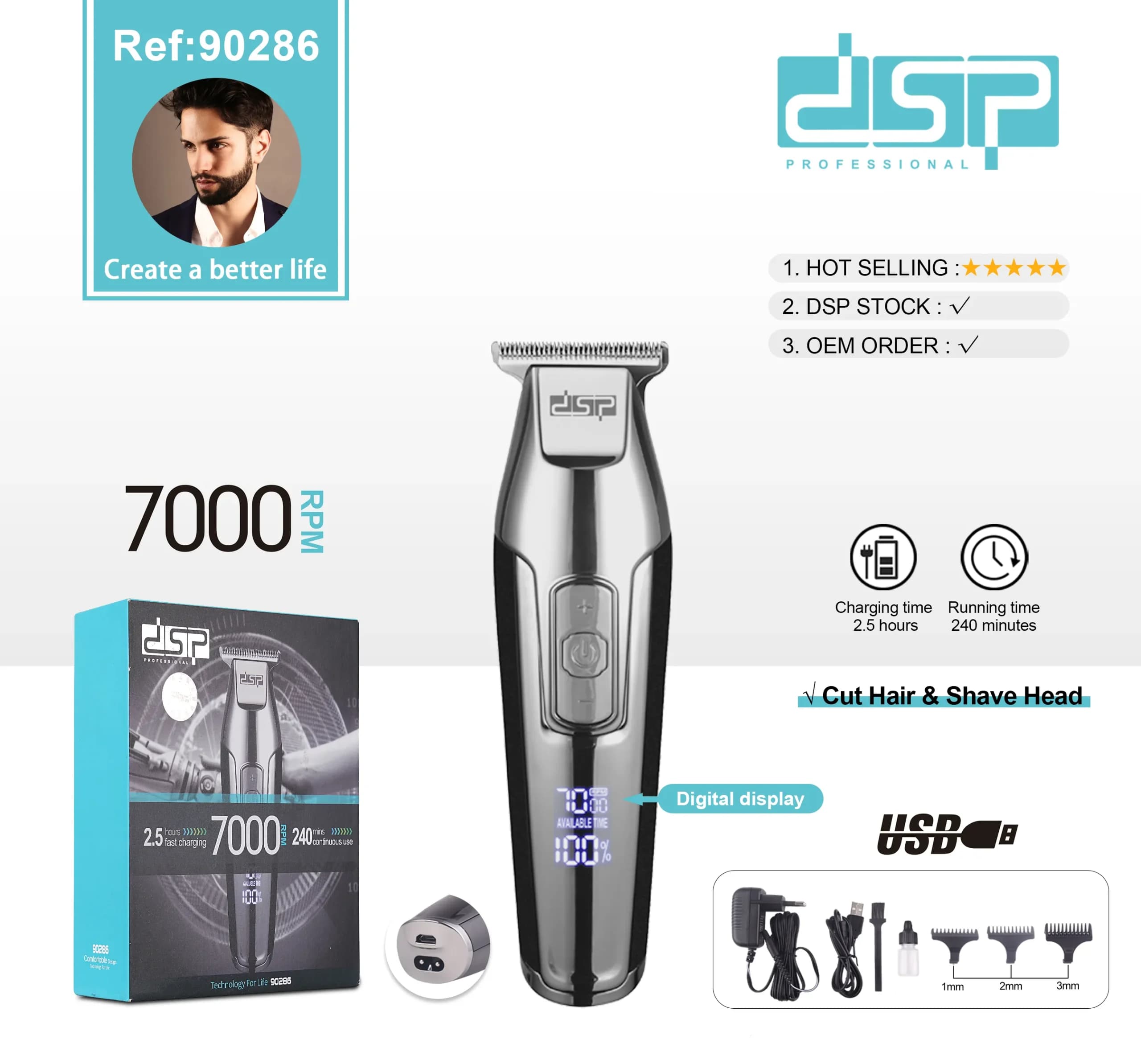 خط زن دی اس پی مدل 90286 — تصویر ۳