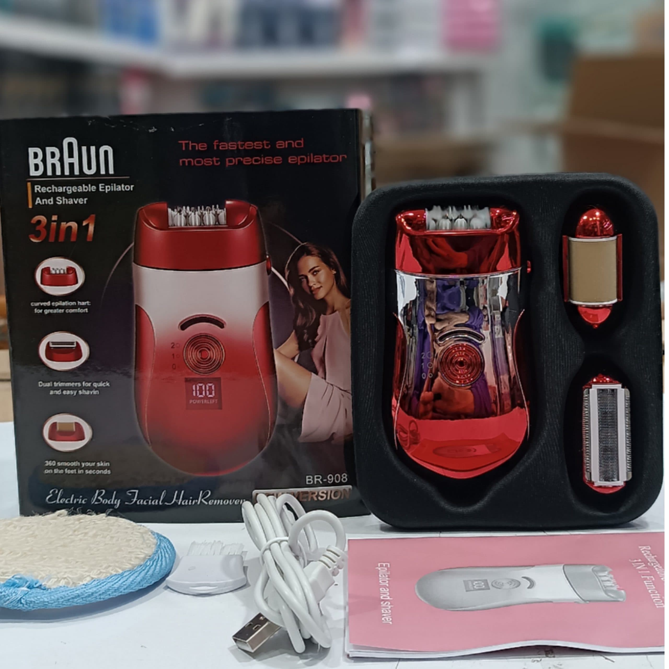 اپلیدی براون آلمان سه کاره دیجیتالی با قدرت توربو مدل BRAUN 908 حرفه ای — تصویر ۵