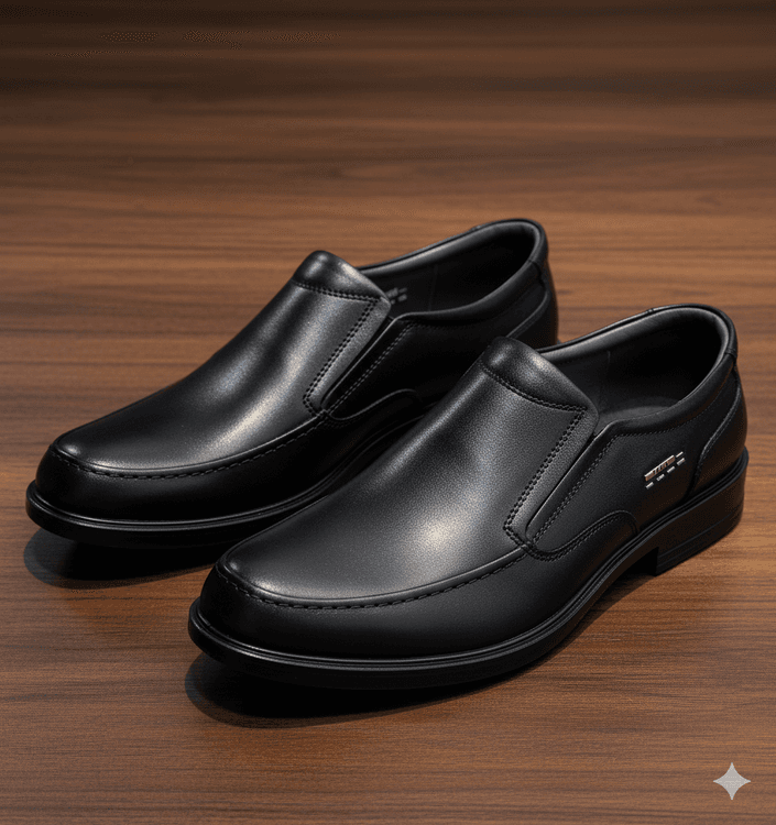 کفش رسمی مردانه چرم طبیعی کد RS0020 رنگ مشکی
