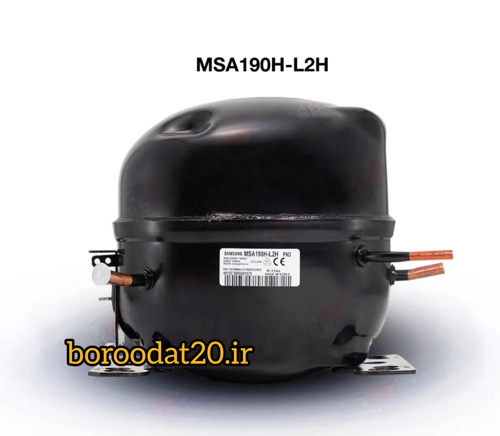 کمپرسور سامسونگ 1/3 مدل MSA190H-L2H گاز R134a