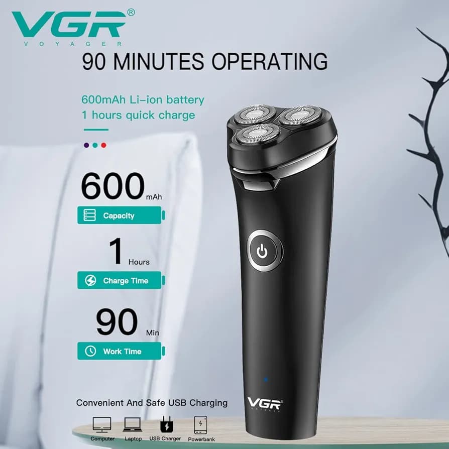 شیور سه تیغ وی جی ار VGR V- 319 — تصویر ۱۱