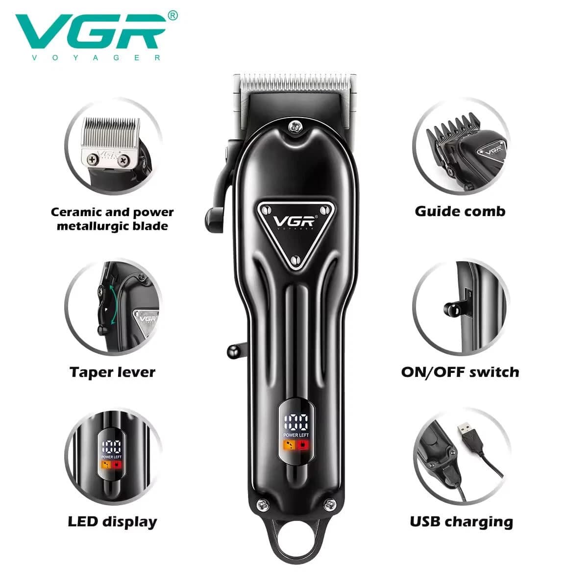 ماشین اصلاح حجم زن وی جی آر مدل V-051 — تصویر ۹