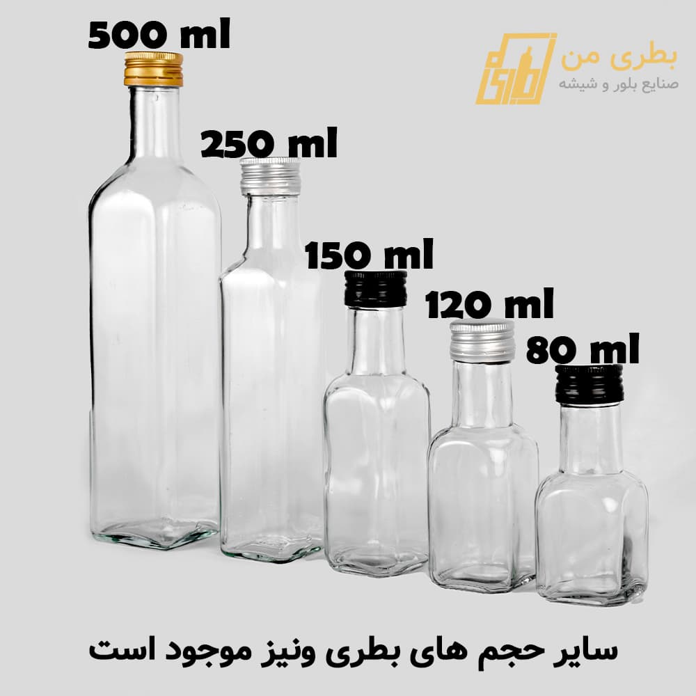 بطری ونیز | 500 میلی لیتر | درب پیچی | شفاف | 35 عددی — تصویر ۷