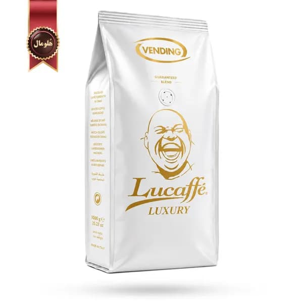 دانه قهوه لوکافه Lucaffe مدل وندینگ لاکچری Vending Luxury وزن یک کیلویی (اورجینال)