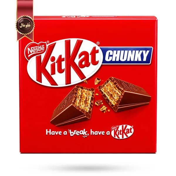 شکلات کیت کت kitkat مدل چانکی chunky وزن 40 گرم پک 12 تایی (اورجینال) — تصویر ۳
